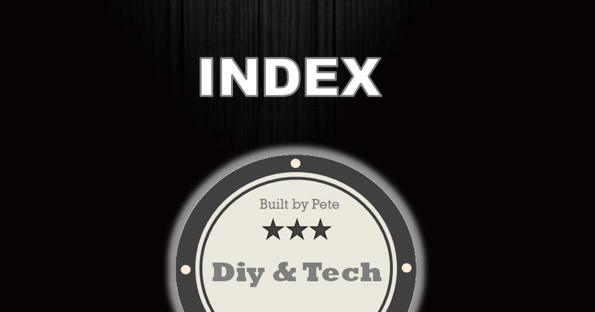 Built By Pete Article Index