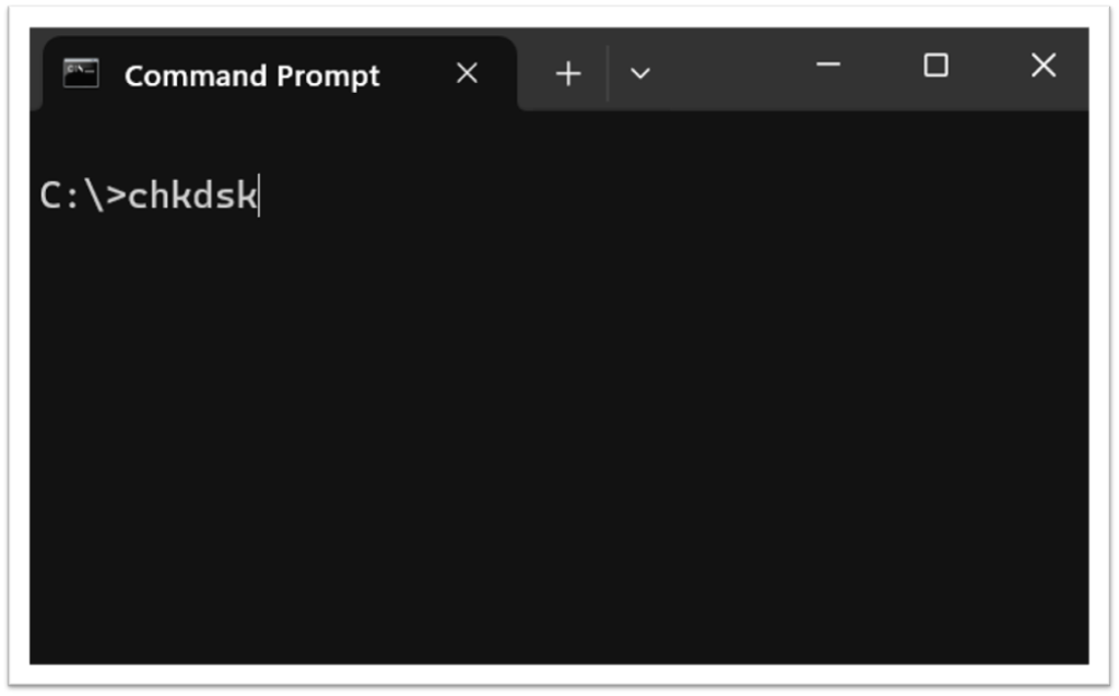 Run CHKDSK to Repair Hard Drive