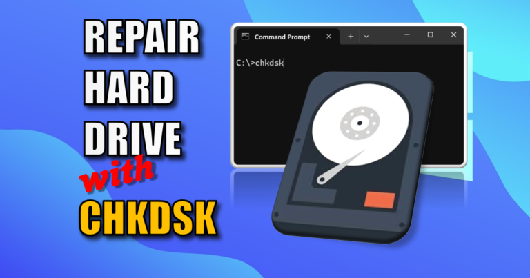 Run CHKDSK to Repair Hard Drive