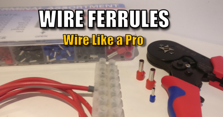 Ratchet crimping tool and wire ferrule kit for DIY electrical work