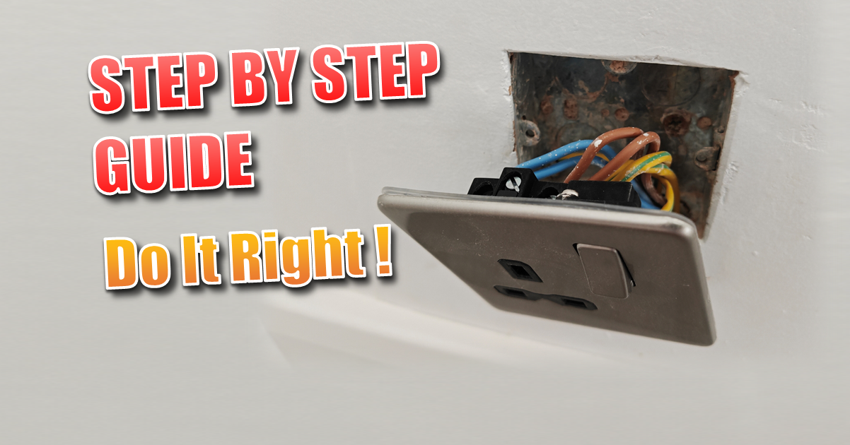 how to wire a wall socket correctly