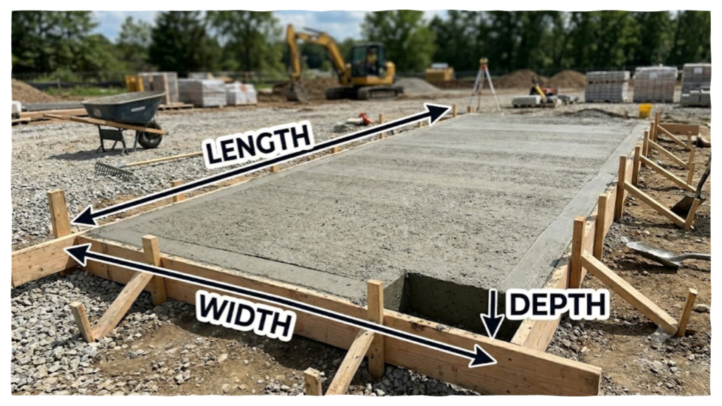 Concrete Slab Dimensions